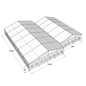 Tán hoặc Đảng lưu trữ ngoài trời sang trọng lớn công nghiệp không thấm nước lều ngoài trời chapiteau kích thước lớn kho lều - Product Image 6