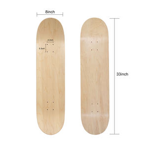 Ponte di <span class=keywords><strong>Skateboard</strong></span> in legno di betulla in legno bianco dipinto a mano, - Product Image 3