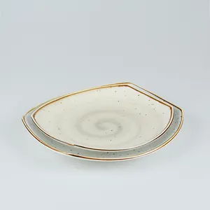 Vajilla rústica de cerámica esmaltada de estilo nórdico para el hogar, juegos de vajilla de cocina, platos de porcelana, juego de cuencos