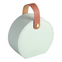Boîte à bijoux élégante en cuir PU de qualité supérieure, étui de rangement portable pour voyage, collection de bijoux, bagues, colliers, boucles d'oreilles