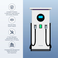 Chargeur EV double pistolet CCS2 60kW/80kW DC 200A, station de charge rapide pour usage commercial, nouveau chargeur rapide pour voitures électriques