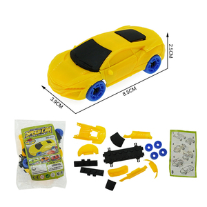 4 modelos mixtos Diy bloques de montaje coche plástico No.333 DIY Super bloques velocidad coche para niños <span class=keywords><strong>sorpresa</strong></span> <span class=keywords><strong>huevo</strong></span> Juguetes - Product Image 4