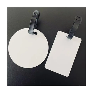 Échantillon <span class=keywords><strong>gratuit</strong></span> de matériaux imprimables d'usine personnalisé double face blanc brillant sublimation blancs étiquette de sac en métal - Product Image 5