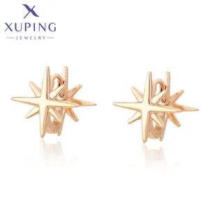 X000021935 Xuping Jewelry fashion simple elegant the Chinese character for Mi environmental copper 18k gold color earrings