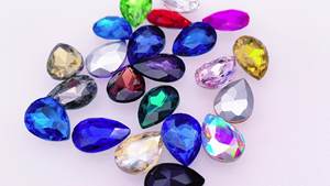 Goutte d'eau violette à fond pointu diamant verre strass bricolage étui de téléphone portable accessoires galvanoplastie autocollants perceuse - Product Image 4