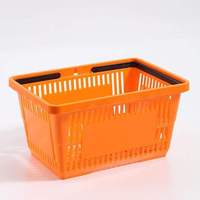Panier de courses portable en plastique extra épais pour célébrités d'Internet, avec 2 poignées, pour adultes, pour fruits et légumes