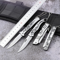 Bochen Tactical EDC Ensemble de couteaux pliants d'autodéfense Portable pour la pêche Camping DIY-Personnalisable OEM Grade-Lame miniature