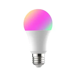 Lâmpada de led inteligente alexa, a19, rgb, 7w e 9w, controle por voz, wi-fi por ios e android, com aplicativo