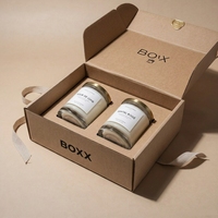 Boîte pliante écologique à double paroi en carton ondulé personnalisable avec fermeture magnétique, poignée, finition mate, robuste, pour cosmétiques/chaussures