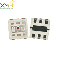 Lampe LED SMD 3030 RGB 3-en-1 1,5W AlGaInP Sanan, pleine couleur, lentille diffuse blanche, garantie 3 ans, certifiée RoHS, CRI 80 120