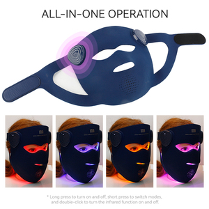 Maschera Facciale LED per Terapia a Luce Rossa Wireless in Silicone Personalizzata all'Ingrosso per Bellezza del Viso - Product Image 4