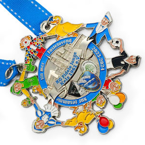 批发锌合金马拉松运动最佳质量嘉年华空白定制3d金属奖牌 - Product Image 2