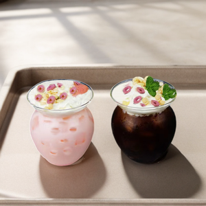 500ml di alto livello di aspetto creativo letto di fiori a forma di vetro trasparente tazza per il latte perla tè gelato caffè - Product Image 1