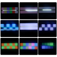 Светодиодный стробоскоп RGB с 48+8 сегментами, белый, для сценического освещения с управлением DMX512 RDM для мероприятий в клубах и на дискотеках