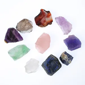 Groothandel Natuurlijke Ruwe Kristallen Bulk Amethist Kristallen Healing Stones Rose Quartz Crystal Stone