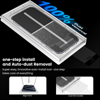 Protection d'écran en verre trempé 9H pour smartphone, couverture intégrale, anti-huile, kit d'application facile, personnalisable avec logo, vente en gros