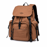 Sac à dos de voyage simple Haslor 2026 avec fermeture à bouton antivol, en nylon Taslon, grande capacité, pour étudiants