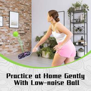 ลูกบอลพิคเกิลบอลโฟมเงียบเป็นมิตรกับสิ่งแวดล้อม4.5ซม. สำหรับฝึกในร่มกลางแจ้งลดเสียงรบกวนสำหรับการฝึกเทนนิสเพื่อช่วงที่เงียบกว่า - Product Image 6