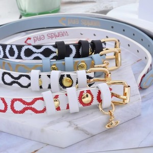 Pulsera de Moda con Colgante de Aleación Galvanizada, Diseño Impermeable, Estilo Punk, con Zirconia Saturno, Cadena de Bambú y Letra, Inspirada en la Imperadora Viyvian - Product Image 2