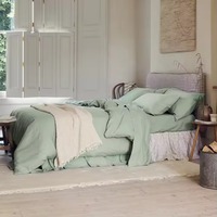 Literie en lin français de luxe Trader, ensemble de literie en lin, literie d'hôtel et en lin français, 100% lin, drap et taie d'oreiller lavés