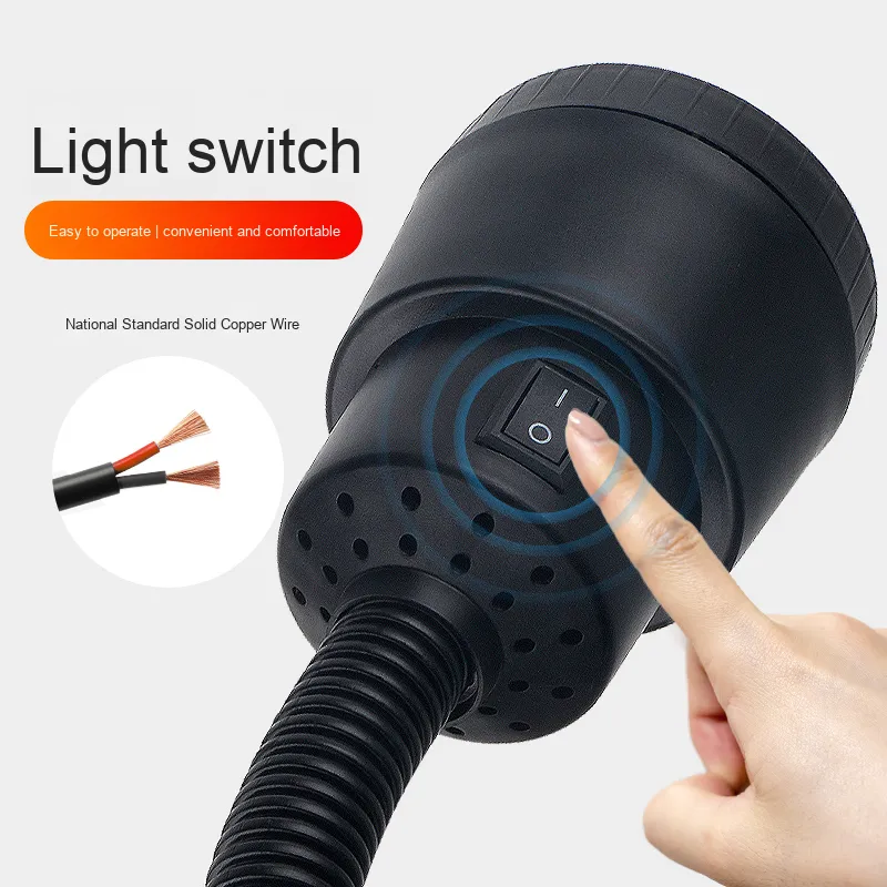 Jiujia 220V/24V LED Work Light for Machine Tool Pneumatic Tire Expansion Magnetic Repair Tire Lathe Lighting for Workshop Bright