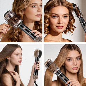 Brosse à air chaud <span class=keywords><strong>Hatteker</strong></span> 4 en 1, 1200W, brosse sèche-cheveux professionnelle à ions négatifs, styler détachable, volumateur pour tous types de cheveux - Product Image 2