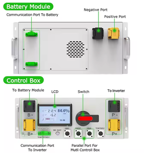 Điện áp cao 100kwh 200kwh 300kwh Tủ Pin ESS tất cả trong một hệ thống năng lượng mặt trời thương mại BATERIA với biến tần năng lượng mặt trời - Product Image 2
