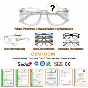 マズケリーアセテートキャットアイメガネフレーム高級女性手作り光学眼鏡蝶形処方箋対応高品質 - Product Image 4