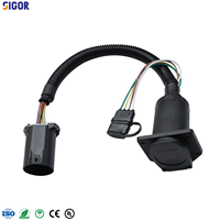 Kit de câblage de remorque 7 voies avec connecteur plat 4 broches pour Ford, GM, SUV, camion et remorque