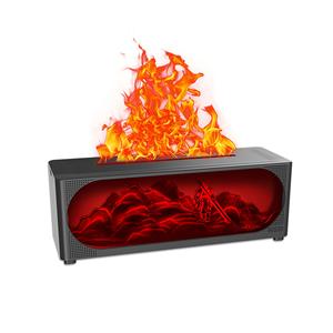 Aroma Humidifier Flame Essential Oil <b>Diffuser</b> Air Humidifier Aromatherapy Fragrance <b>Diffuser</b> <b>with</b> RGB <b>Light</b> and Remote Control - Product Image 6