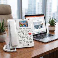 Téléphone IP Braille X306 pour personnes âgées, bouton SOS pour hôpital, écran couleur 3,5 pouces, PoE, Wi-Fi 6, téléphone de bureau SIP VoIP