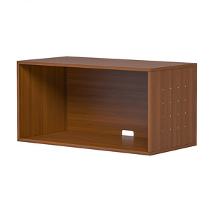 Mobilier multifonctionnel pour animaux de compagnie en bois massif, trois en un, pour chat : gamelle, meuble sur pied et armoire modulable DIY pour chats - Product Image 5