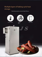Four à fumage multifonctionnel à 9 niveaux, 1000W, en acier inoxydable, pour la transformation de la viande, du poisson, du poulet et des saucisses