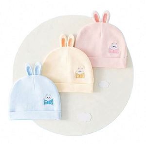 Venta al por Mayor de Gorros Cálidos de Algodón para Bebés Recién Nacidos con Estampado de Puntos y Dibujos Animados, Diseño Unisex para Playa y Uso Diario, Personalizables - Product Image 2