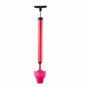 Desatascador de inodoros con bomba de aire de alta presión, copa de goma y acero inoxidable, herramienta profesional para desatascar. - Product Image 5