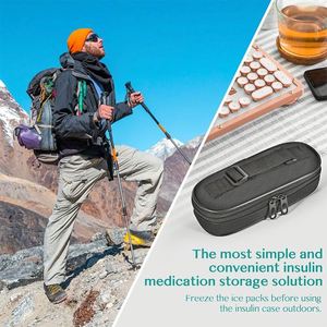 Insulin Pen <b>Cooler</b> Travel Case with TSA Approved Ice Packs Diabetic Medication Insulated Cooling Bag for Daily Life and Trips - Product Image 6