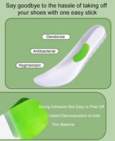 Vente chaude nouvelles chaussures déodorant odeur semelles insérer pour chaussures et chaussettes déodorant autocollants
