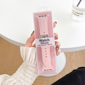 <span class=keywords><strong>Cinturino</strong></span> in Silicone con Texture in pelle Smart <span class=keywords><strong>Watch</strong></span> con confezione per <span class=keywords><strong>Apple</strong></span> <span class=keywords><strong>Watch</strong></span> ultra <span class=keywords><strong>8</strong></span> 7 6 SE <span class=keywords><strong>cinturino</strong></span> colorato per Iwatch - Product Image 2