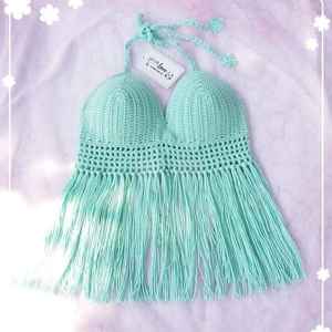 カスタム高級水着3Dフラワー2024手刺Embroidery通気性かぎ針編みビキニビーチウェア女性用水着のためのセクシーなストリングビキニ - Product Image 2