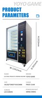 Distributeur automatique de boissons et de snacks commercial avec fonction de refroidissement, fonctionnement à pièces et accepteur de billets pour bureaux et magasins de proximité