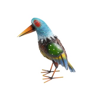 Cacatúa realista pájaro loro estatua de Metal hecho a mano diseño religioso hogar decorativo regalo - Product Image 4