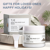 Masque d'argile de la Mer Morte pour le visage 2-en-1 Nettoyage en profondeur & hydratation Anti-rides avec acide hyaluronique pour tous types de peau