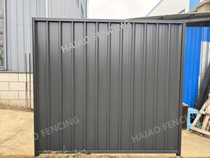 Customized Black Powder Coated Metal <strong>Garden</strong> <strong>Fence</strong> Panel <strong>Temporary</strong> Colorbond Fencing for Australia - Product Image 5