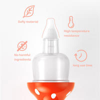 Aspirador Nasal para Bebés con Forma de Hongo, Antireflujo, Punta de Silicona Suave, Limpiador de Mocos Nasales para Recién Nacidos