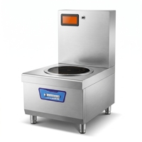 Cuisinière électrique professionnelle à double brûleur en acier inoxydable de qualité supérieure, haute puissance et efficace pour les restaurants