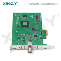 Carte de modulation DTV PCI-E XINQY 850S pour l'analyse du flux de code de signal TV numérique DVB-C DTMB T2 S2