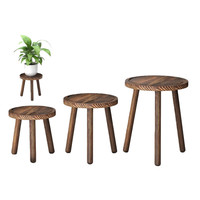 Support de Plantes Moderne en Bois pour Salon, pour Pots de 6 à 12 Pouces, Support Haut pour Plantes d'Intérieur