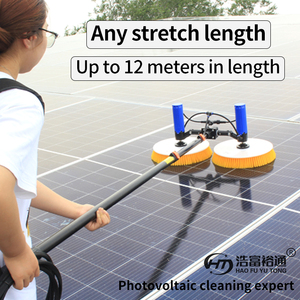 HAOFU X2 Factory Price Solar Panel Cleaning Brush with Rotating <strong>Water</strong> Powered Motor CE Certified Optional Brushless Motor - Product Image 4