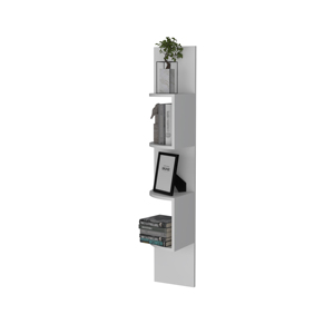 Rosebud Corner Floating Shelf 4 Tier Modern Wall Mount <b>Storage</b> Unit <b>For</b> Living Room Bedroom Office Decor - Product Image 4