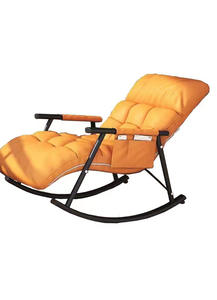 Fauteuil inclinable à bascule moderne en métal, <span class=keywords><strong>chaise</strong></span> <span class=keywords><strong>longue</strong></span> pour salon, chambre à coucher, balcon - Product Image 6